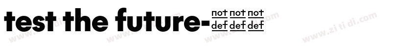 test the future字体转换